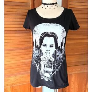 Vampire Freaks Punk Goth Choose Your Poison Wednesday Addams Tee M